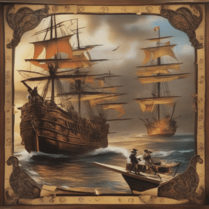 So setzt Leap meinen Prompt auch um: Mittelalterliche Segelschiffe auf See