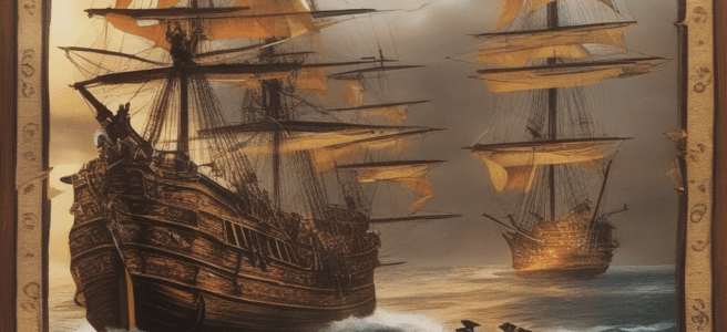 So setzt Leap meinen Prompt um: Mittelalterliche Segelschiffe auf See