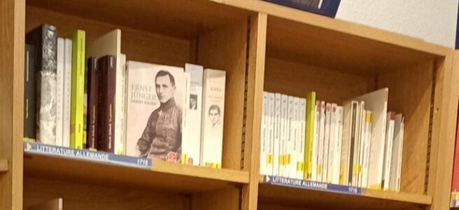 deutsche Literatur in einer französischen Buchhandlung.